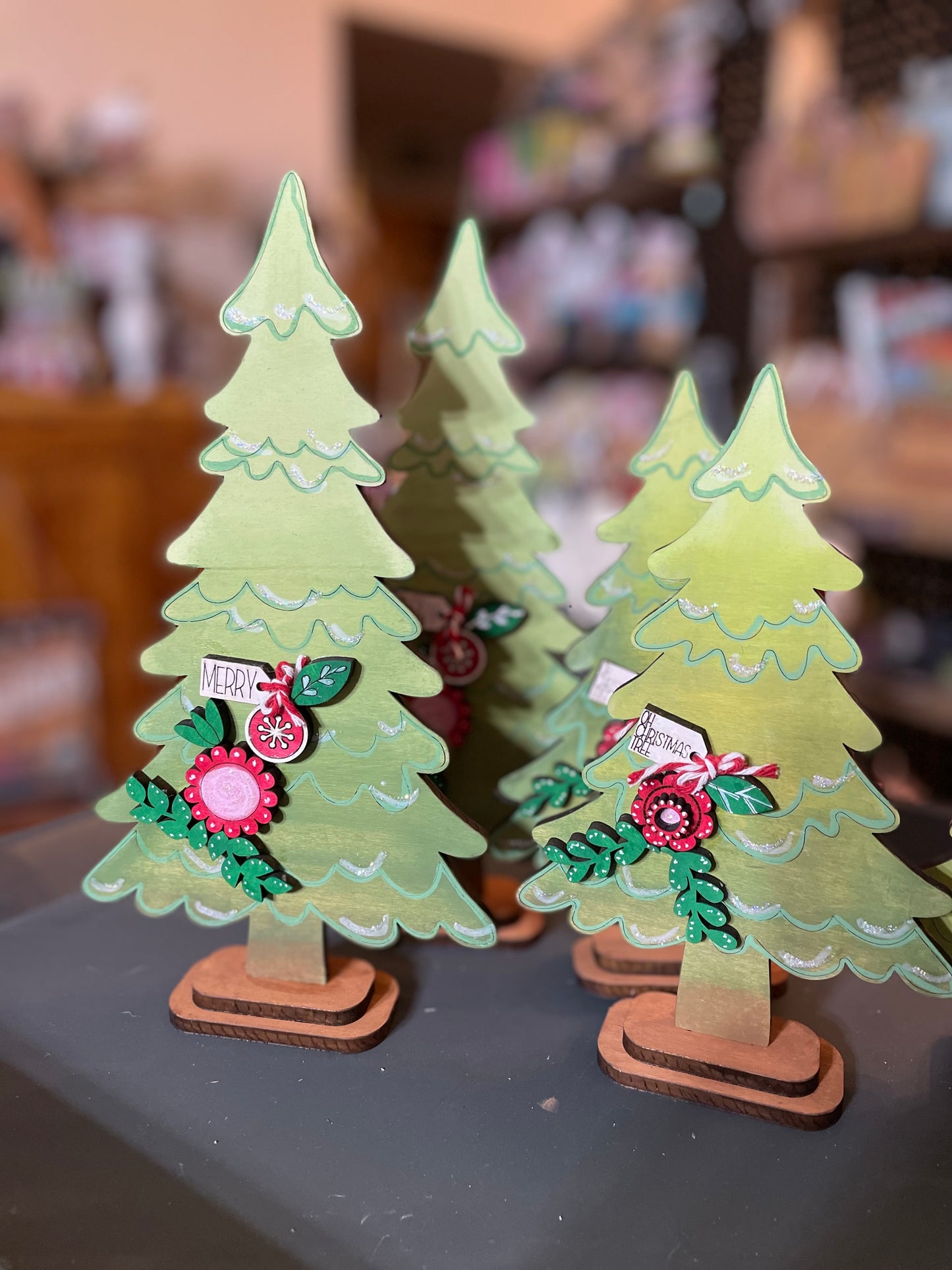 Floral Christmas Trees MEDIUM