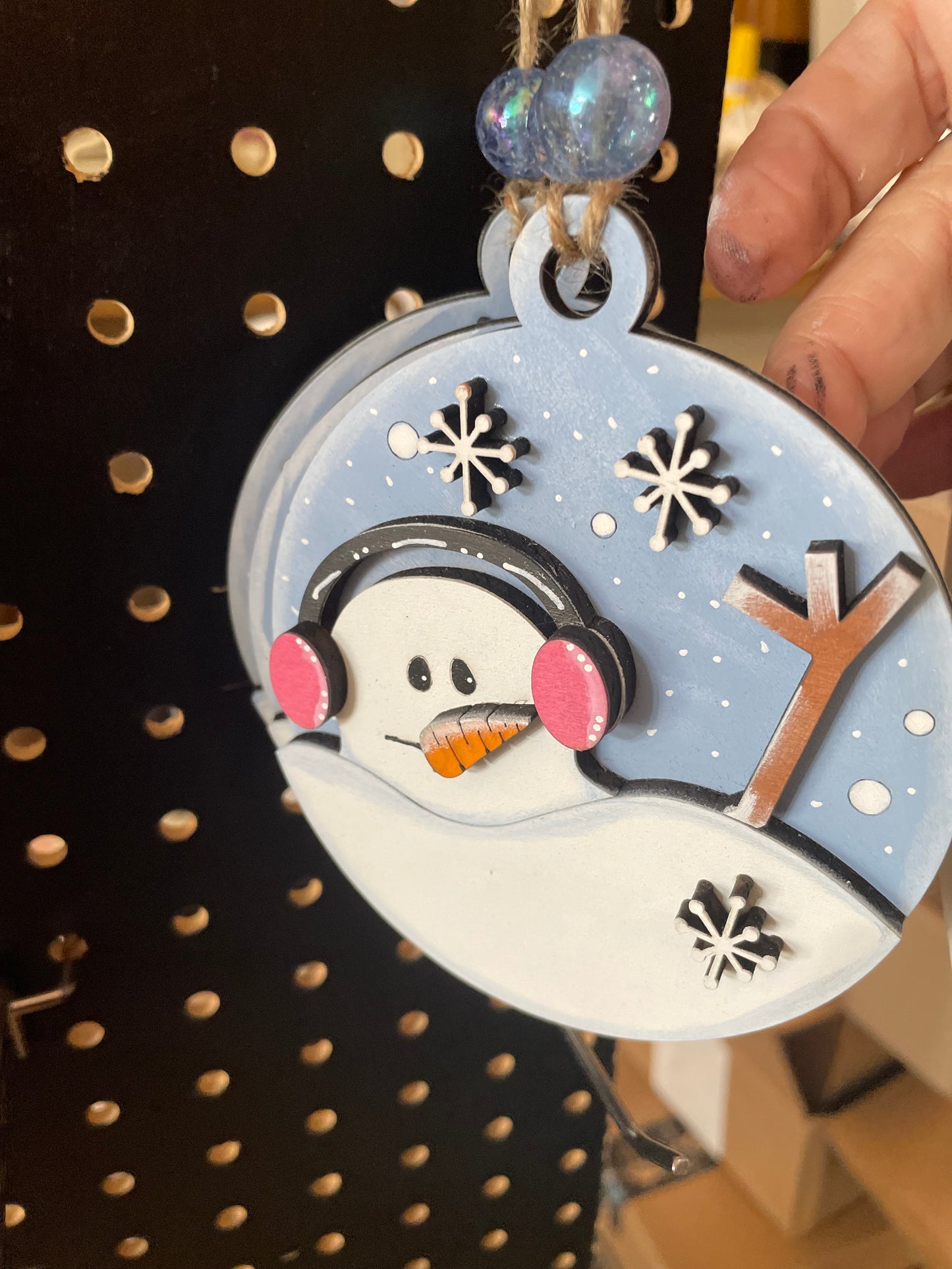 Melting Snowman Ornament