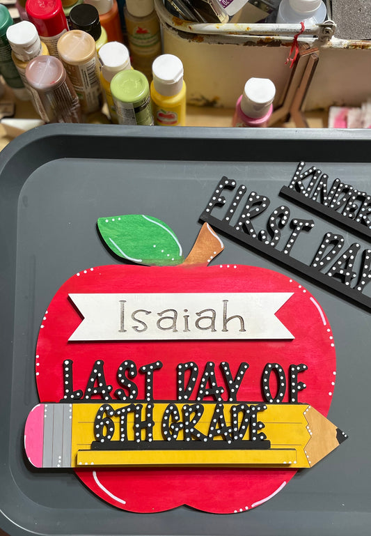 Back to School Apple Sign
