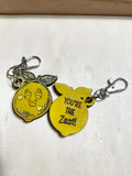 Pun-ny Keychains and Backpack Clips