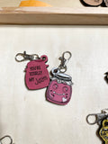 Pun-ny Keychains and Backpack Clips