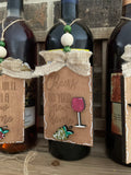 Wine Tags- Rounded design top