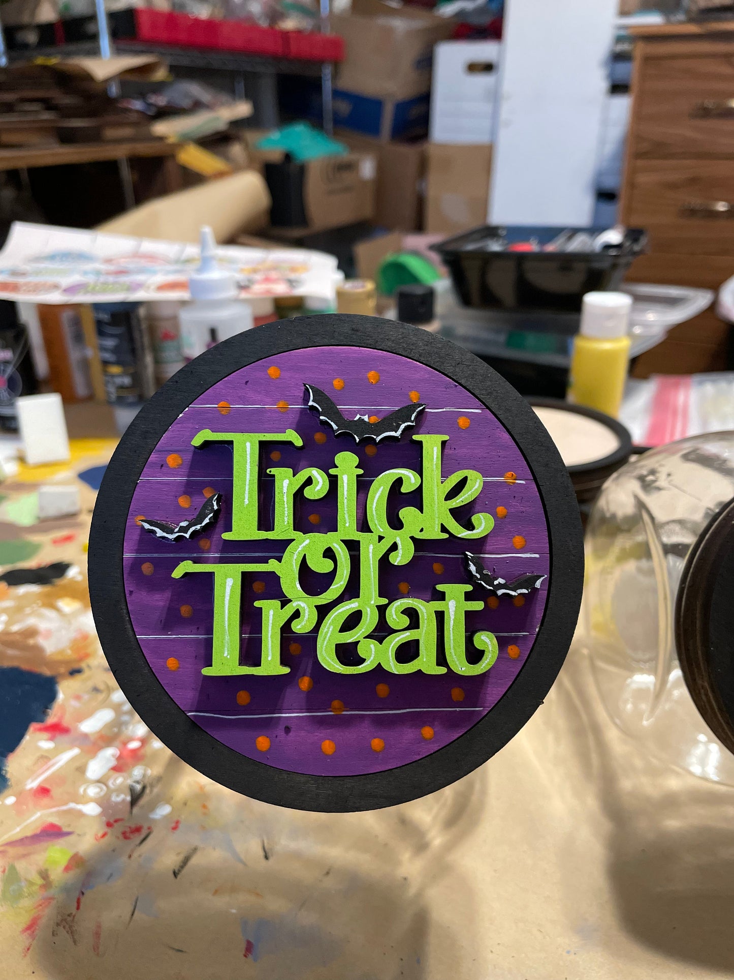 Jar Toppers- LARGE CANDY JAR LID