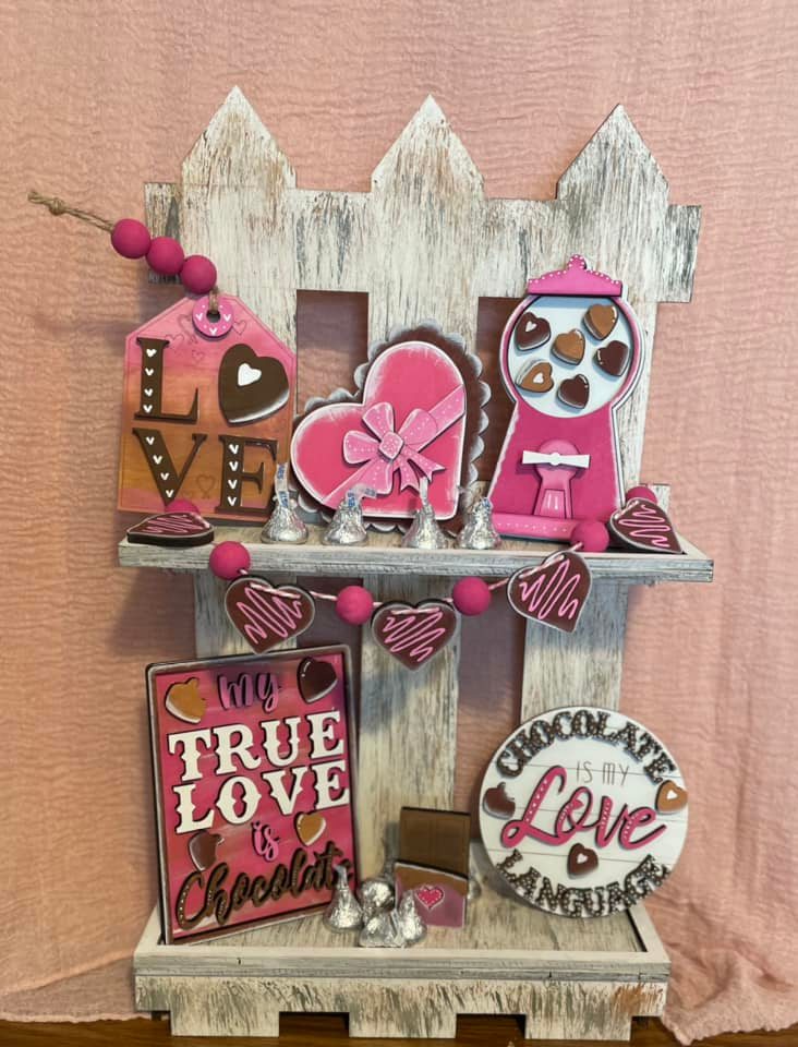 Tiered Tray Set- Love and Chocolate