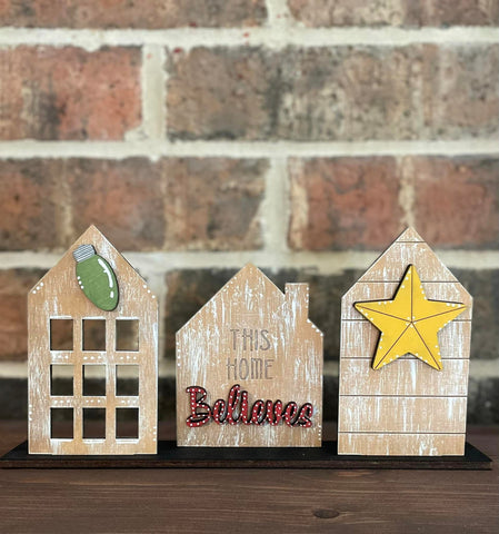 Mini Houses- Set of 3 This Home Believes