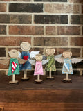 Angels- Standing Set of 3 Gold