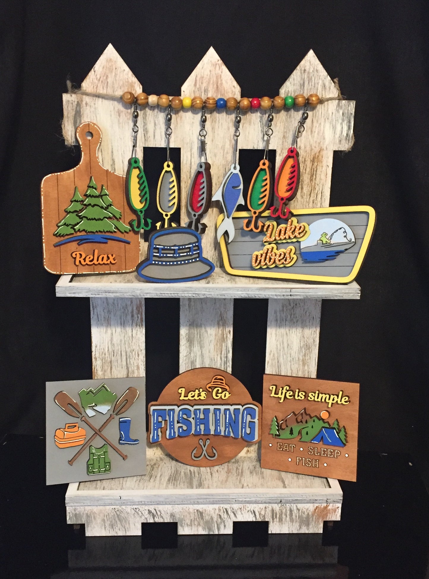 Tiered Tray Set- Let's Go Fishing!