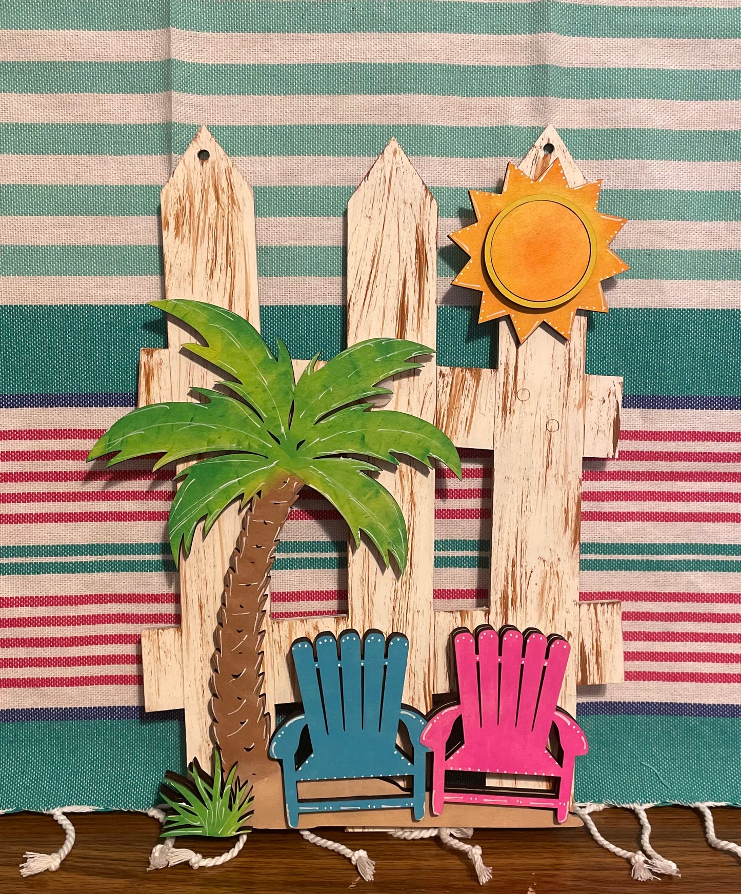 Interchangeable Fence Decor Adirondack Chairs
