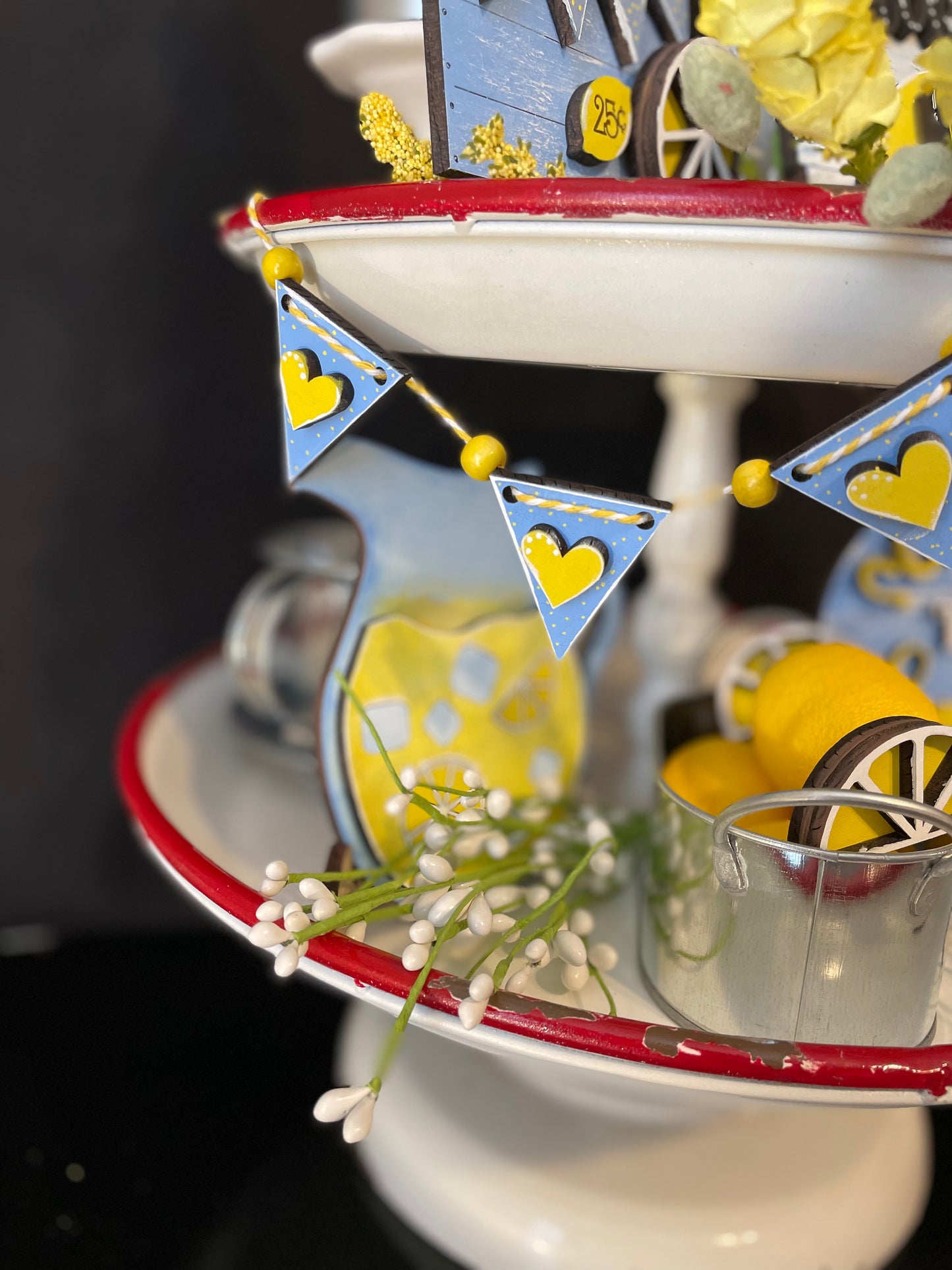 Tiered tray set- Lemonade Stand