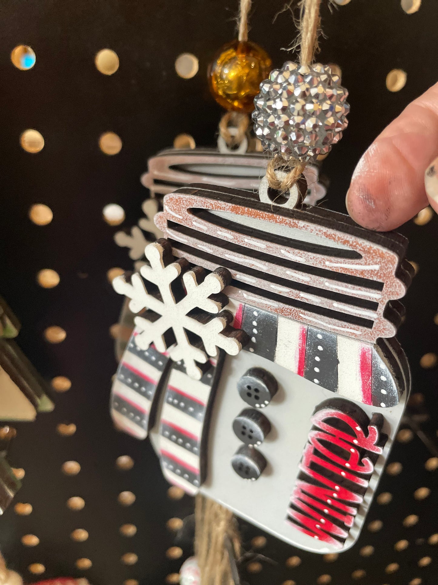 Jar Style Ornament- Winter