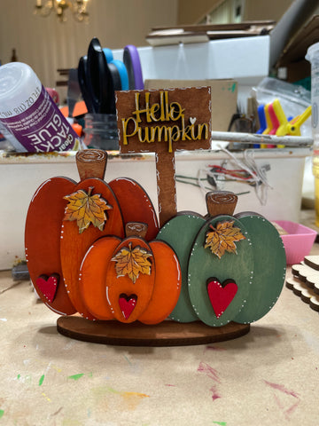 Hello Pumpkin Shelf Sitter