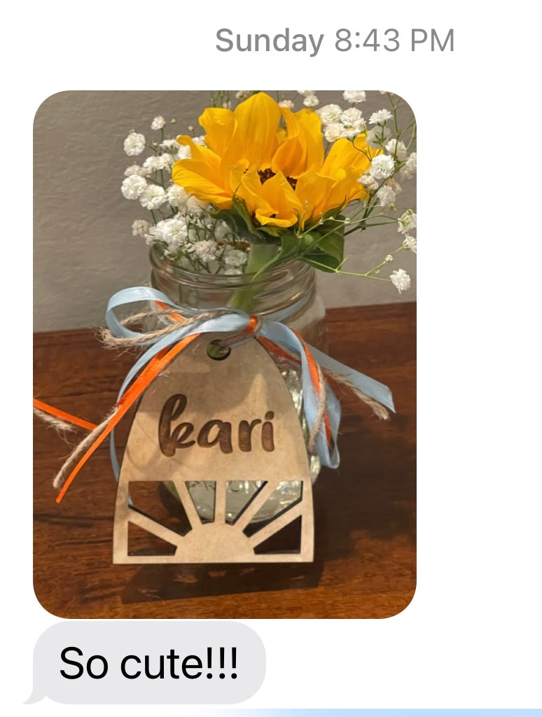 Hostess Gift Personalized Tags