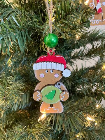 Gingerbread Standing with Ornament