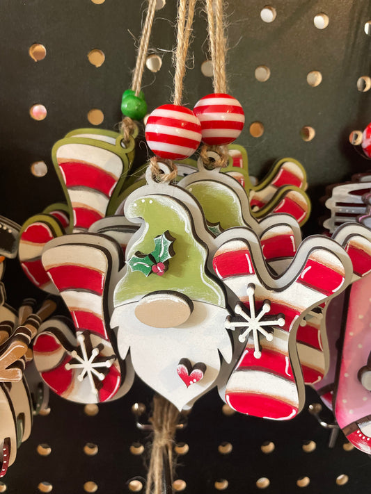 JOY Candy Cane Ornament