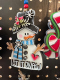 Let It Snow Snowman Ornament