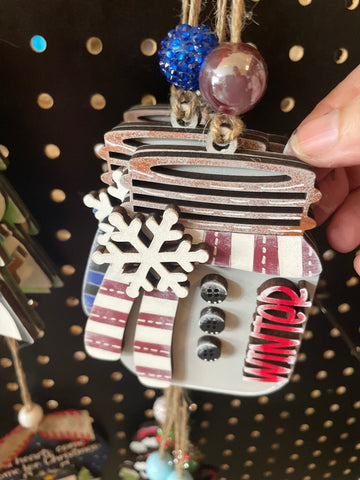 Jar Style Ornament- Winter