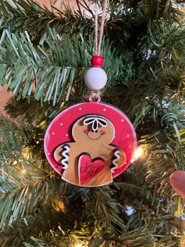 Ornament- Red Gingerbread