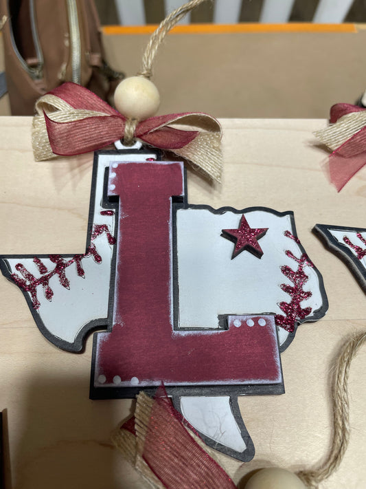 Baseball Lewisville High Logo