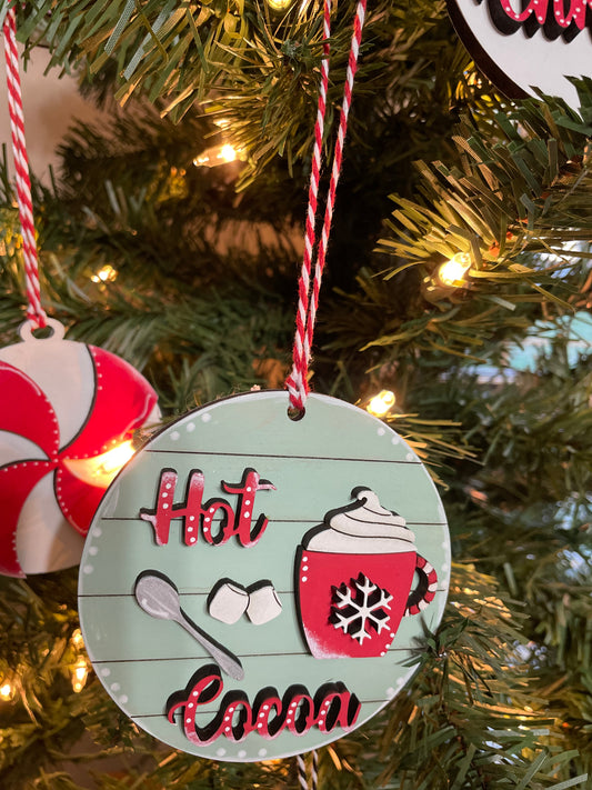 Hot Cocoa Shiplap Ornament