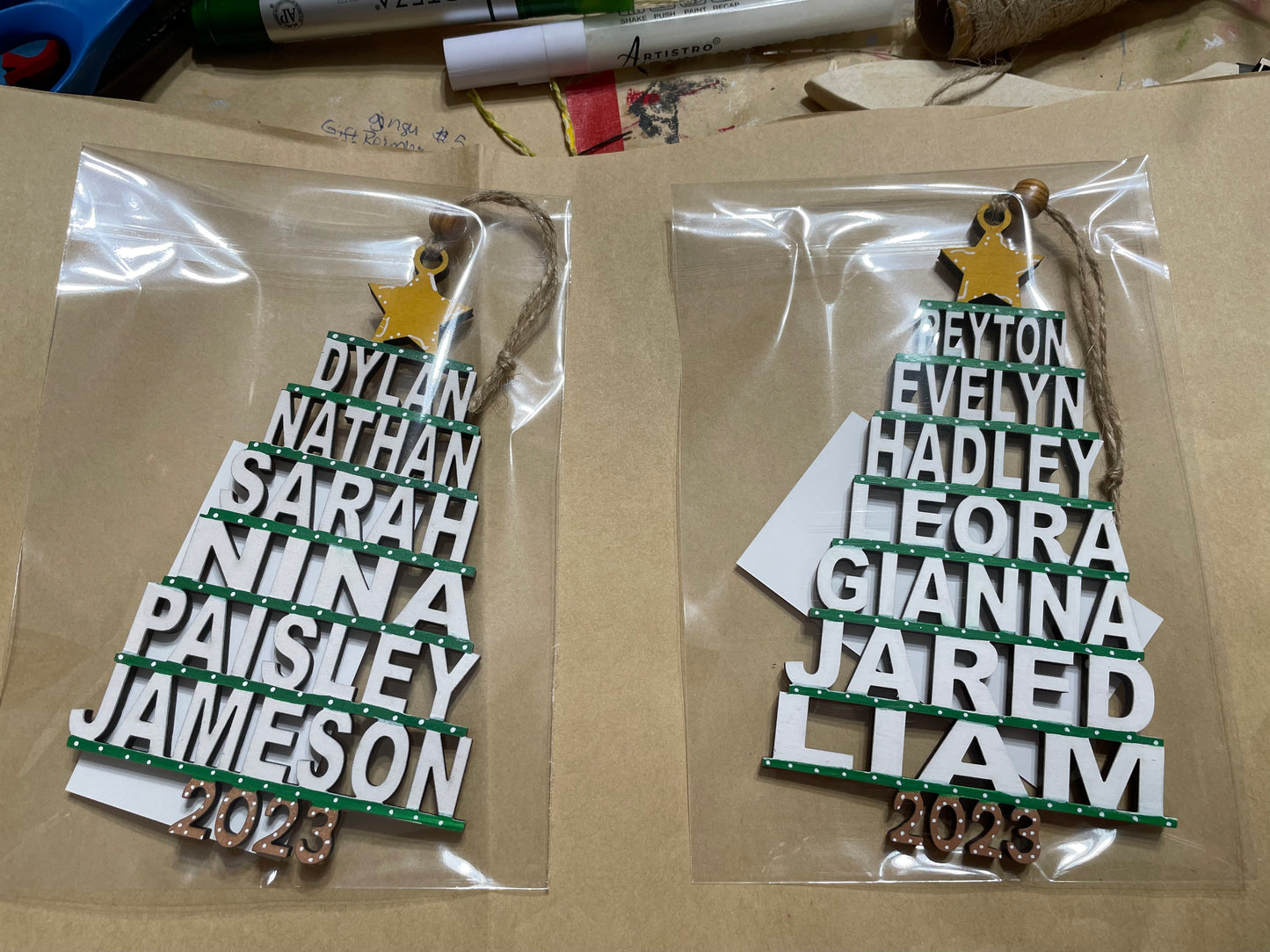 Christmas Tree Name Ornament (5-12)