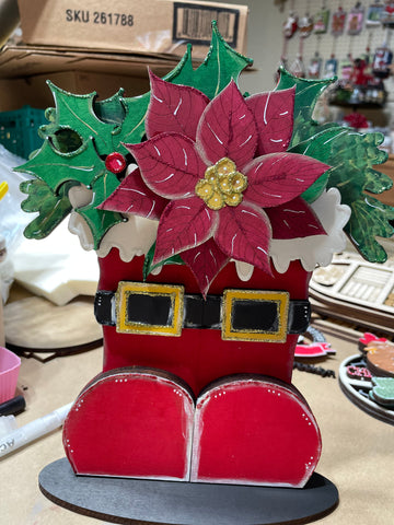Santa's Boots Shelf Sitter