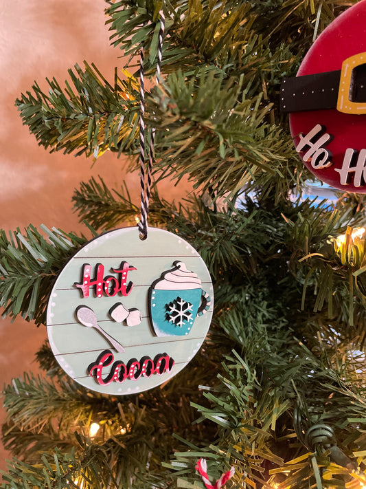 Hot Cocoa Shiplap Ornament