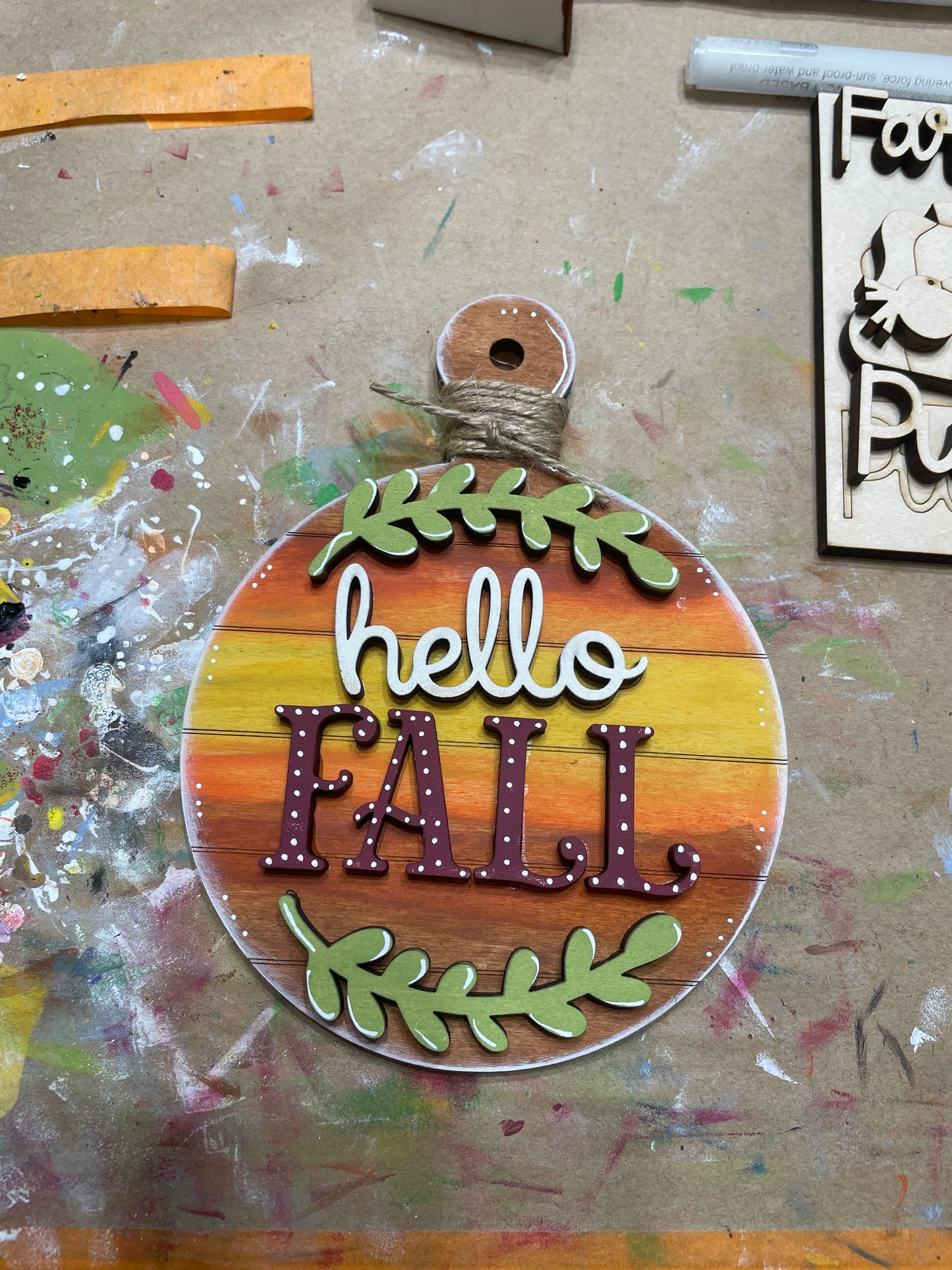 Hello Fall Decorative Cutting Board
