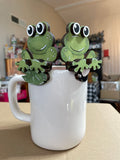 Mug Hugger- Frog with Fly