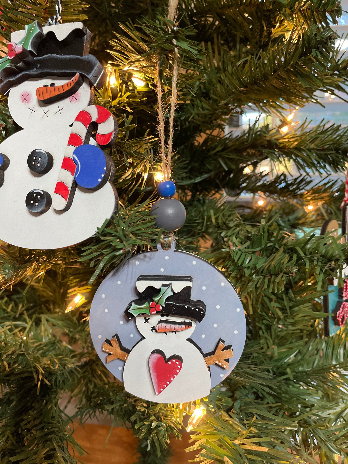 Ornament- Heart Snowman