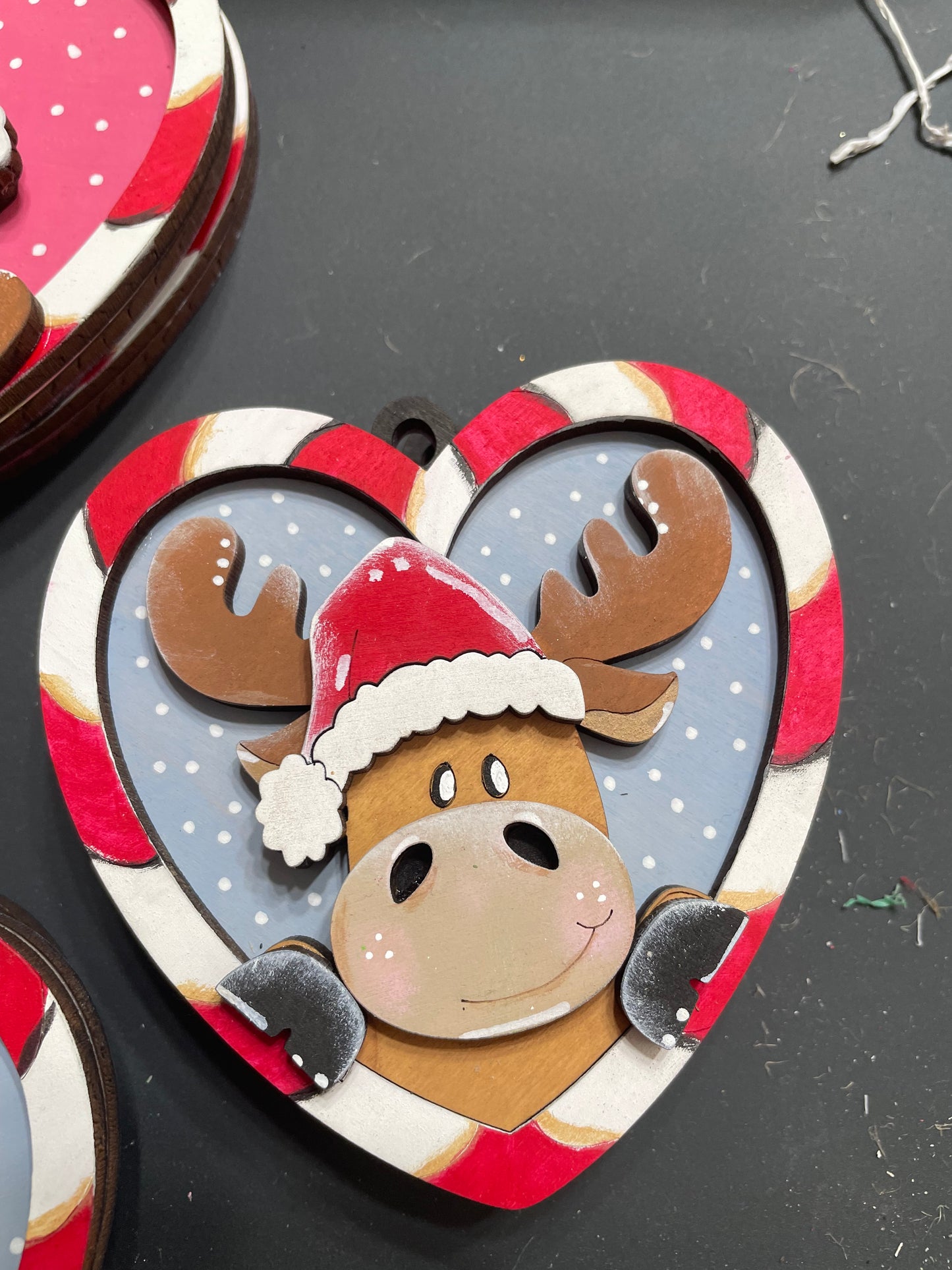 Heart Candy Cane Ornament