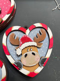 Heart Candy Cane Ornament