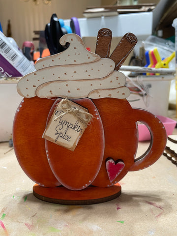 Pumpkin Spice Latte Shelf Sitter