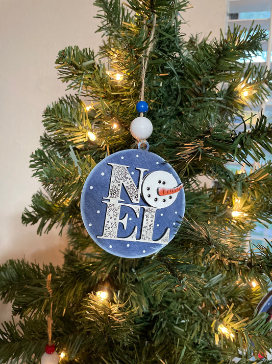 Ornament- Snow Man Noel