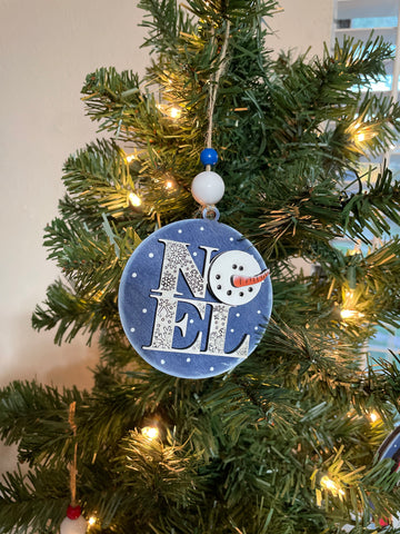 Ornament- Snow Man Noel