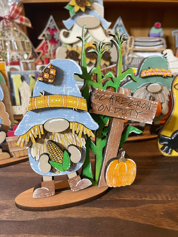 Scarecrow on Duty Tiered Tray Size