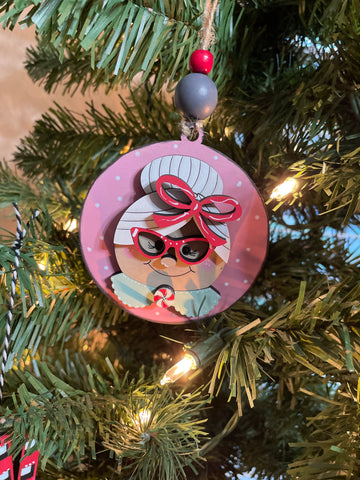 Ornament- Pink Grandma