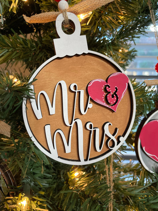 Jumbo Mr. & Mrs. Ornament