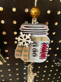 Jar Style Ornament- Winter