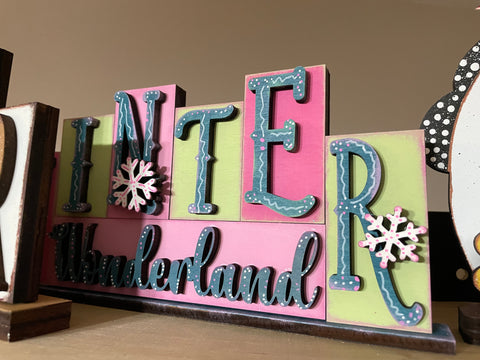 Winter Wonderland Block Sign