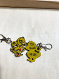 Pun-ny Keychains and Backpack Clips