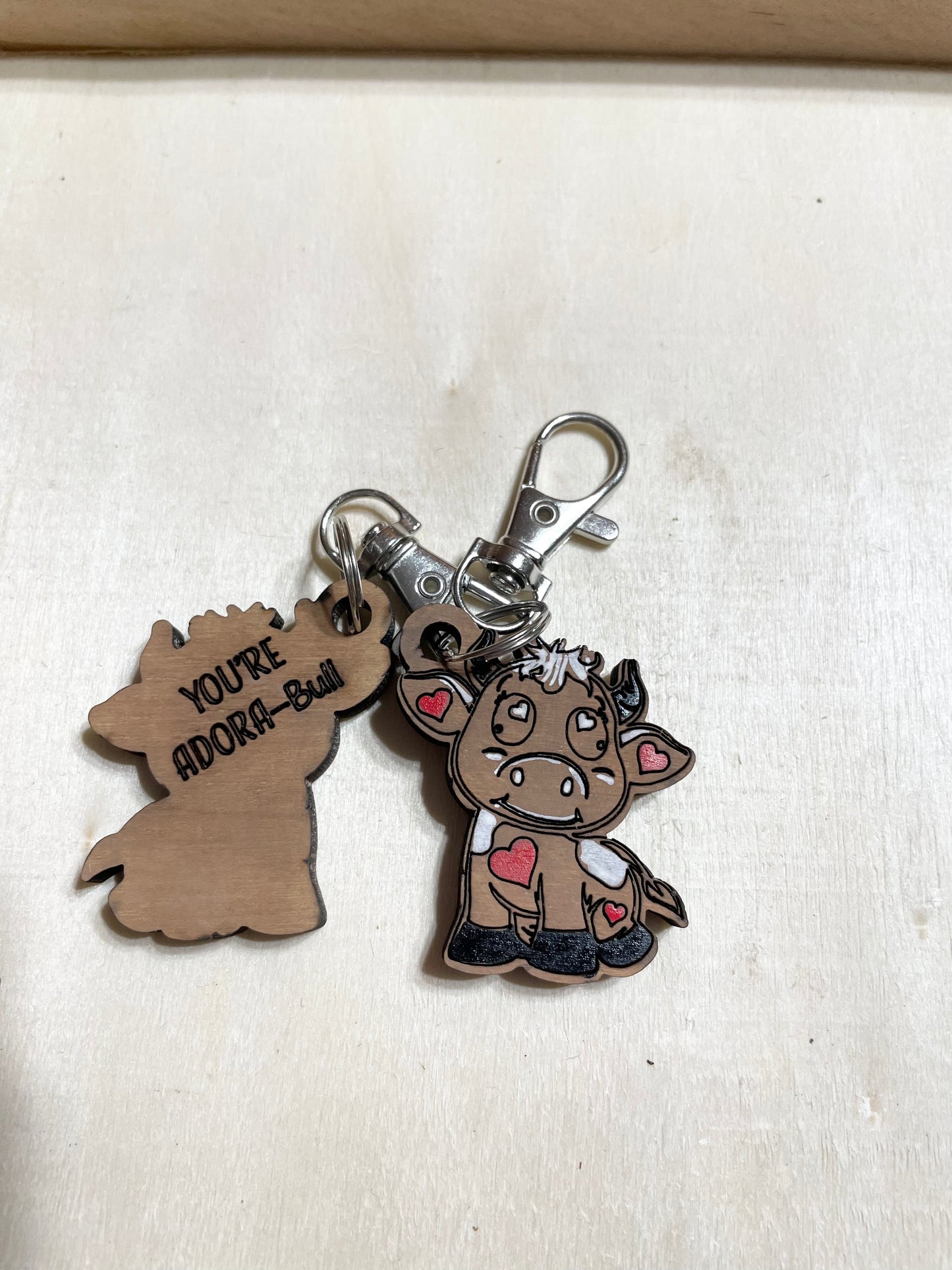 Pun-ny Keychains and Backpack Clips