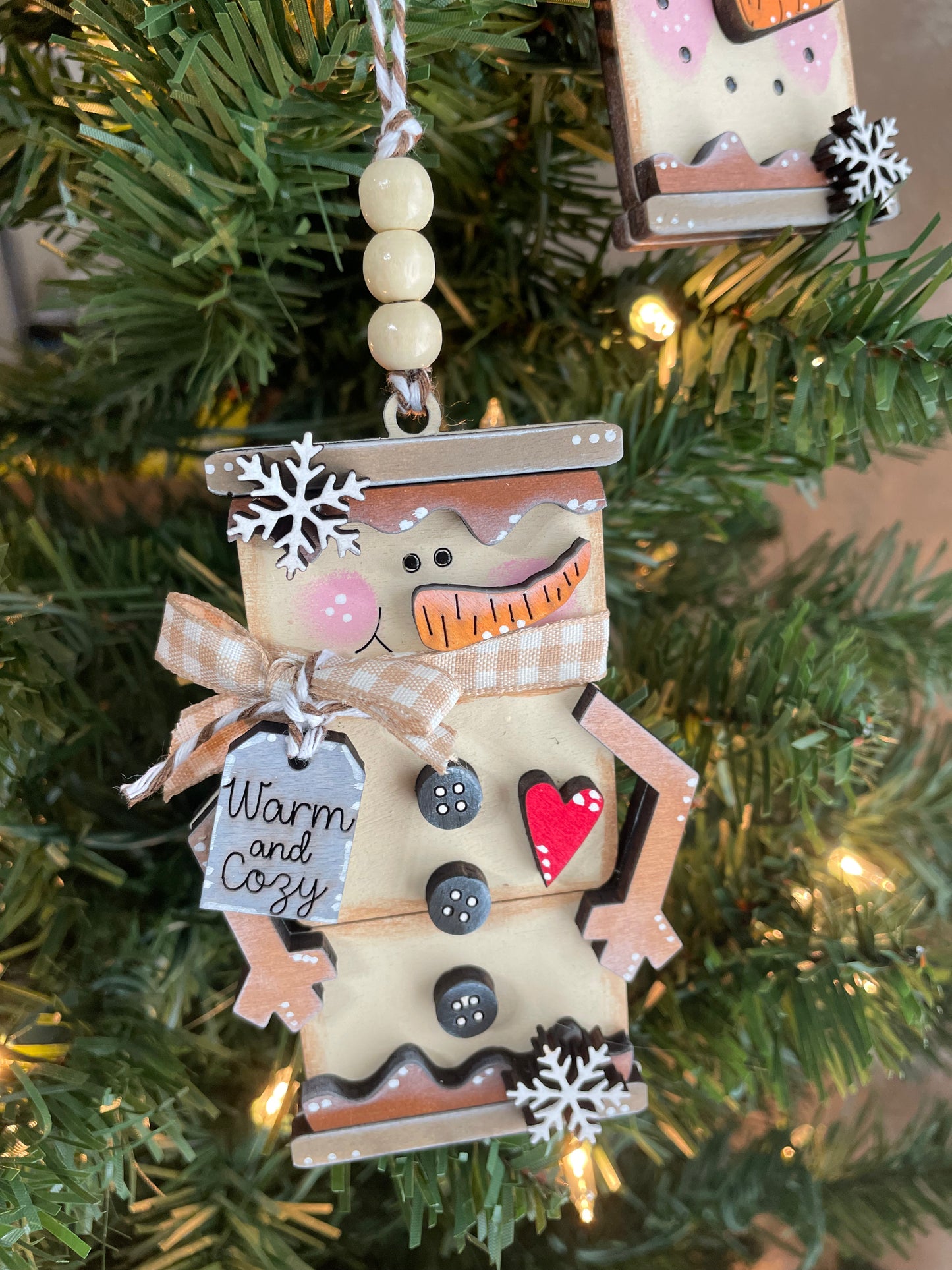 Ornaments- Marshmallow Snowman