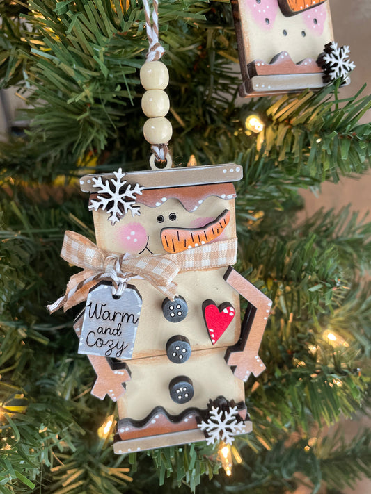 Ornaments- Marshmallow Snowman