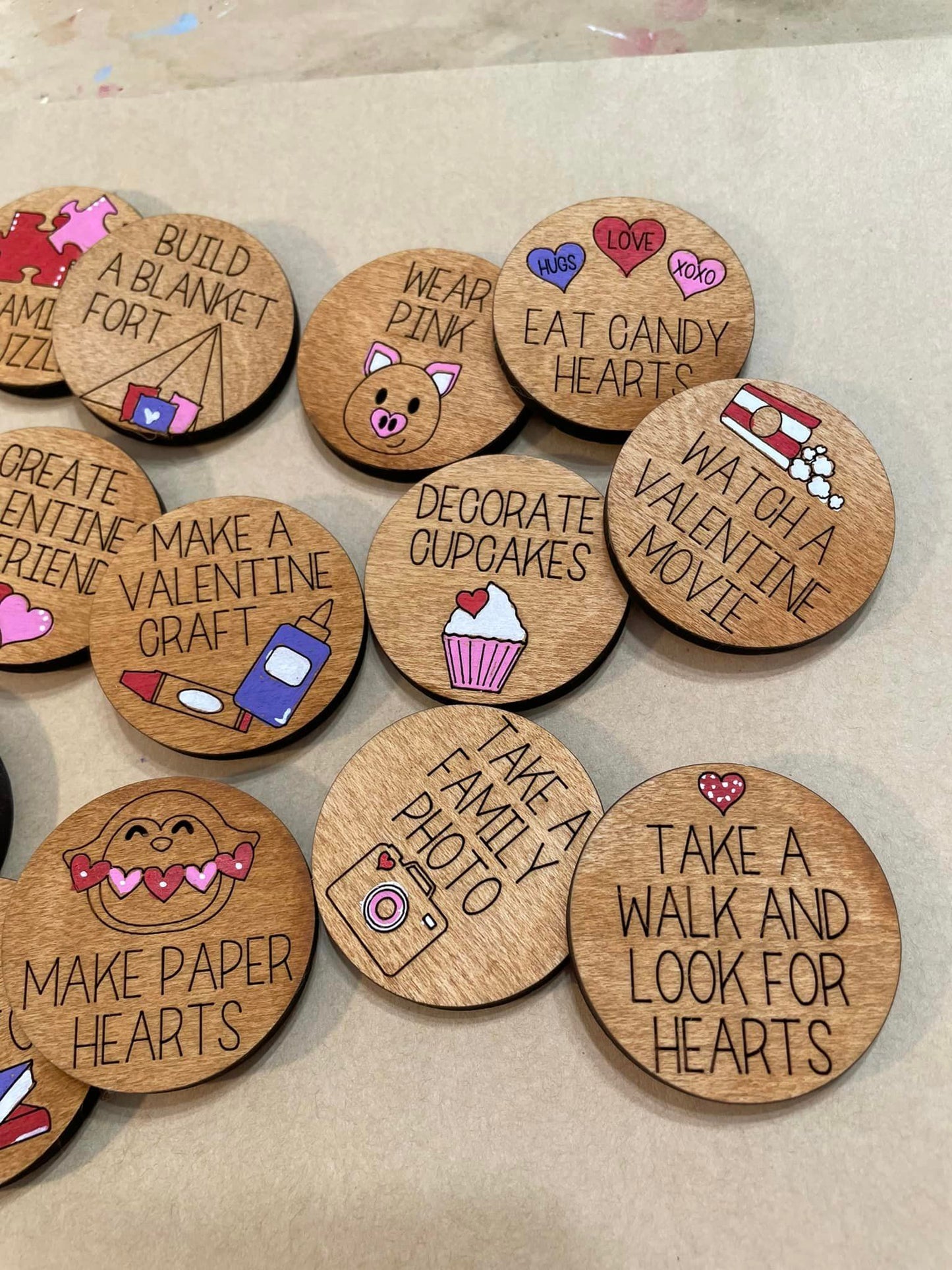 Valentines Family Night Coins