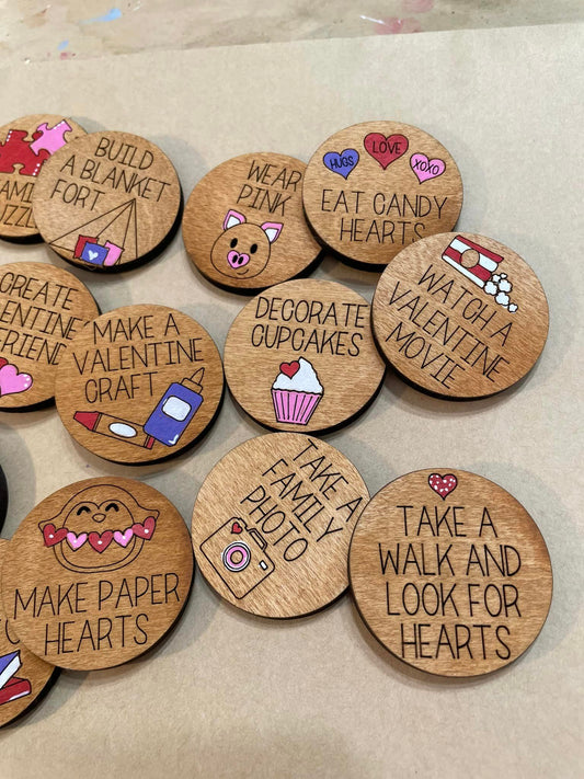 Valentines Family Night Coins