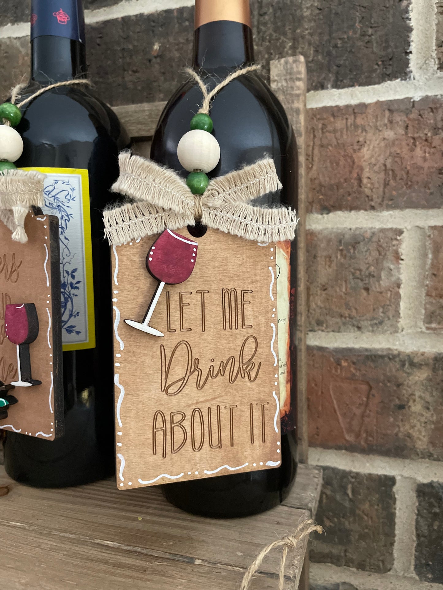 Wine Tags- Rounded design top