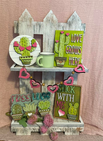 Tiered Tray Set- Cactus Love