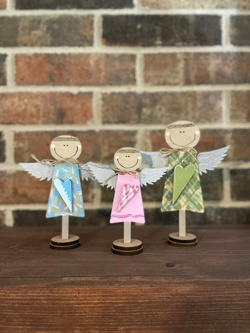 Angels- Standing Set of 3 Mixed