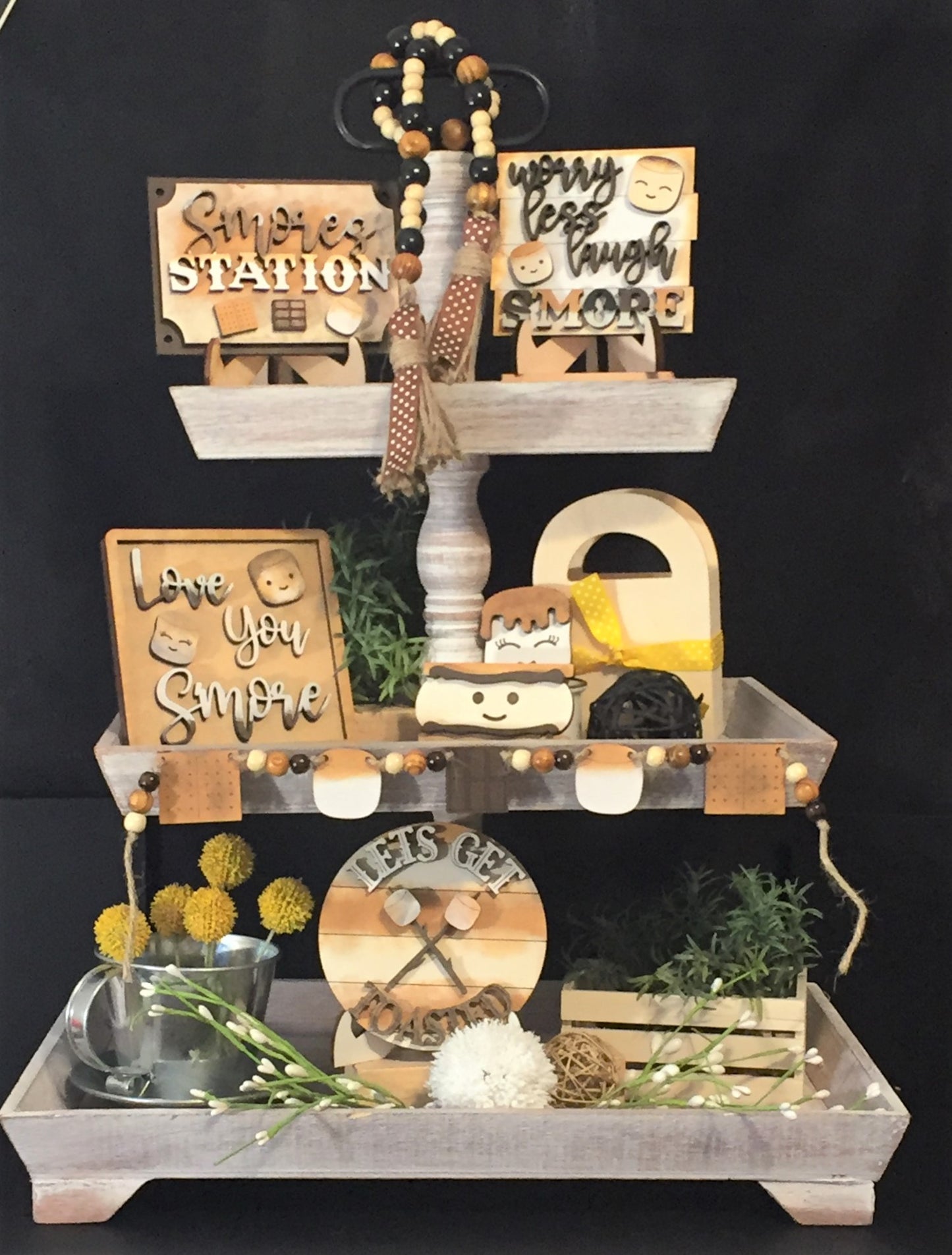 Tiered Tray Set- S'mores