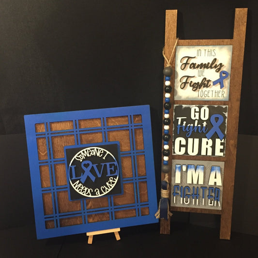 Interchangeable Leaning Ladder- Cancer Awareness
